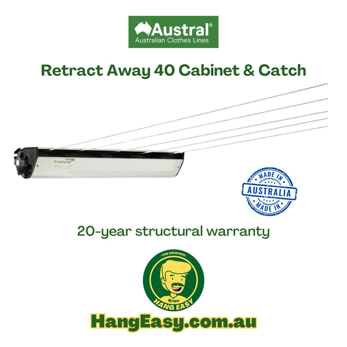 Aussie Made Retract Away 40 Plus