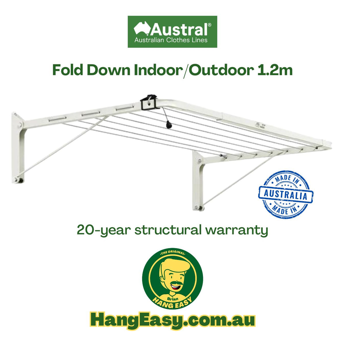 Aussie Made Fold Down Indoor/Outdoor 1.2m