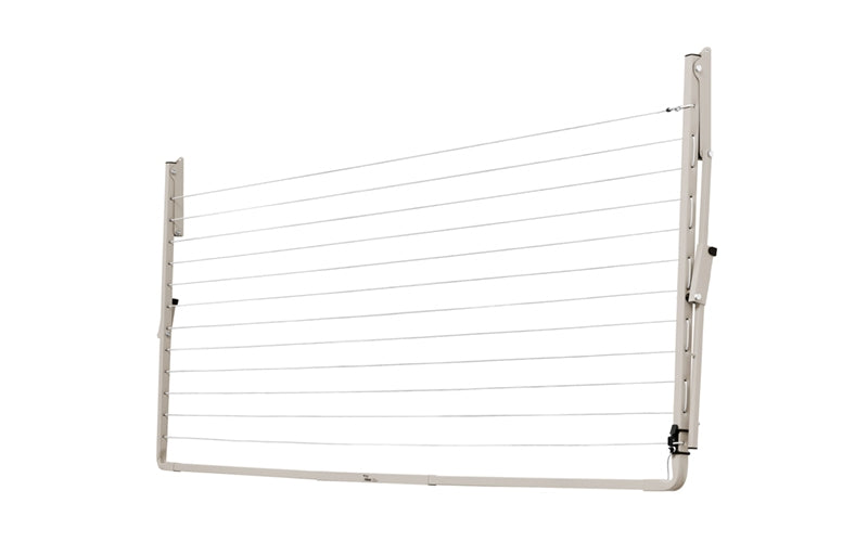 Austral Compact 2.4m folding clothesline in Dune, folded down