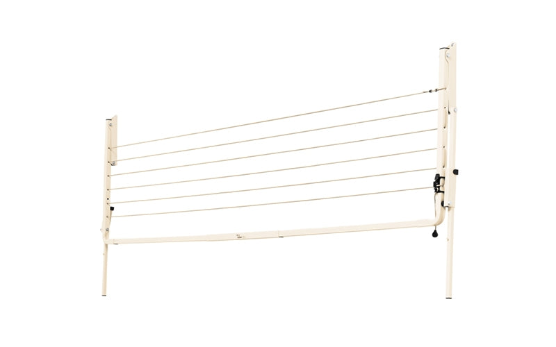 Austral Slenderline 16 2.4m folding clothesline in Classic Cream, folded down
