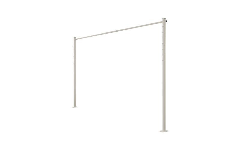 Austral Plated Ground Mount Kit 3.3m in Dune, posts with welded base plates