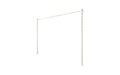 Austral Plated Ground Mount Kit 3.3m in Surfmist, posts with welded base plates