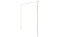 Austral Ground Mount Kit 2.4m in Surfmist, in-ground posts and back bar