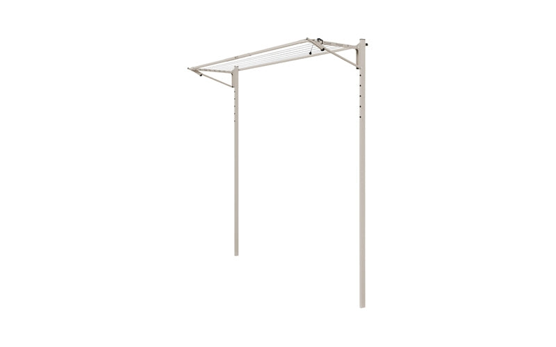 Austral Slenderline 16 folding clothesline in Dune installed on the Ground Mount Kit 2.4m