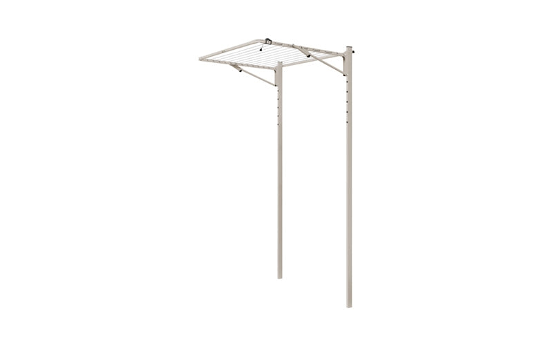 Austral Unit Line folding clothesline in Dune installed on the Ground Mount Kit 1.3m