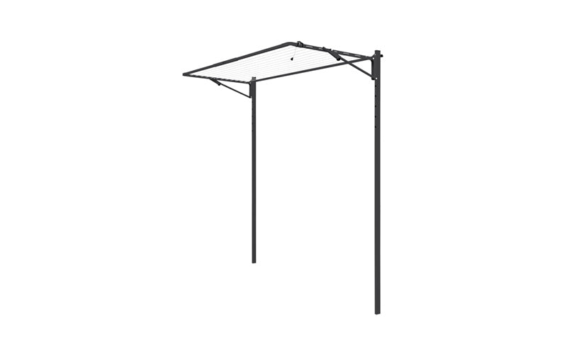 Austral Compact folding clothesline in Monument, free-standing on an in-ground mount kit