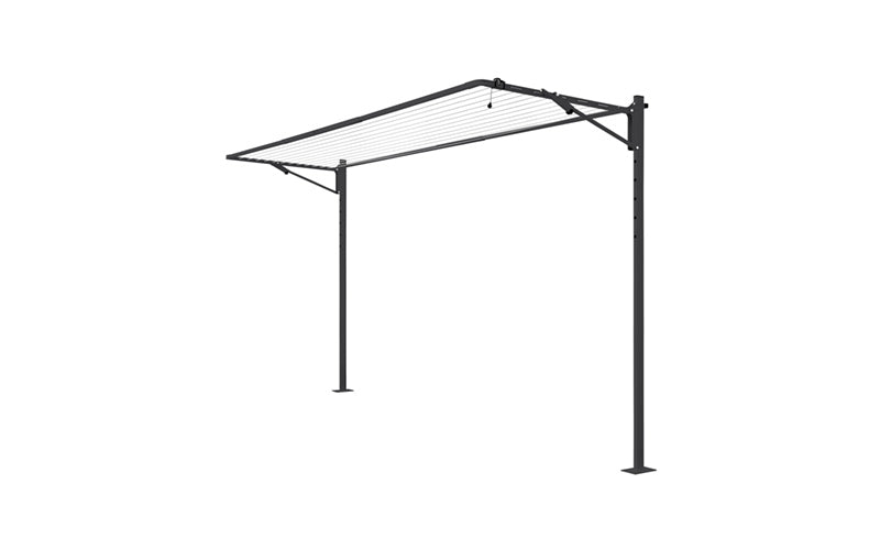 Austral Compact 39 folding clothesline in Monument installed on the plated Ground Mount Kit 3.3m