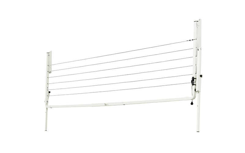Austral Slenderline 16 2.4m folding clothesline in Surfmist, folded down