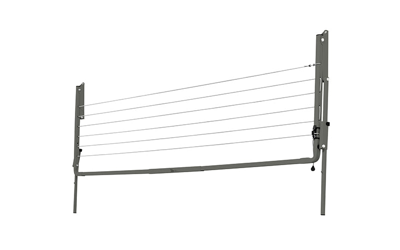 Austral Slenderline 16 2.4m folding clothesline in Woodland Grey, folded down