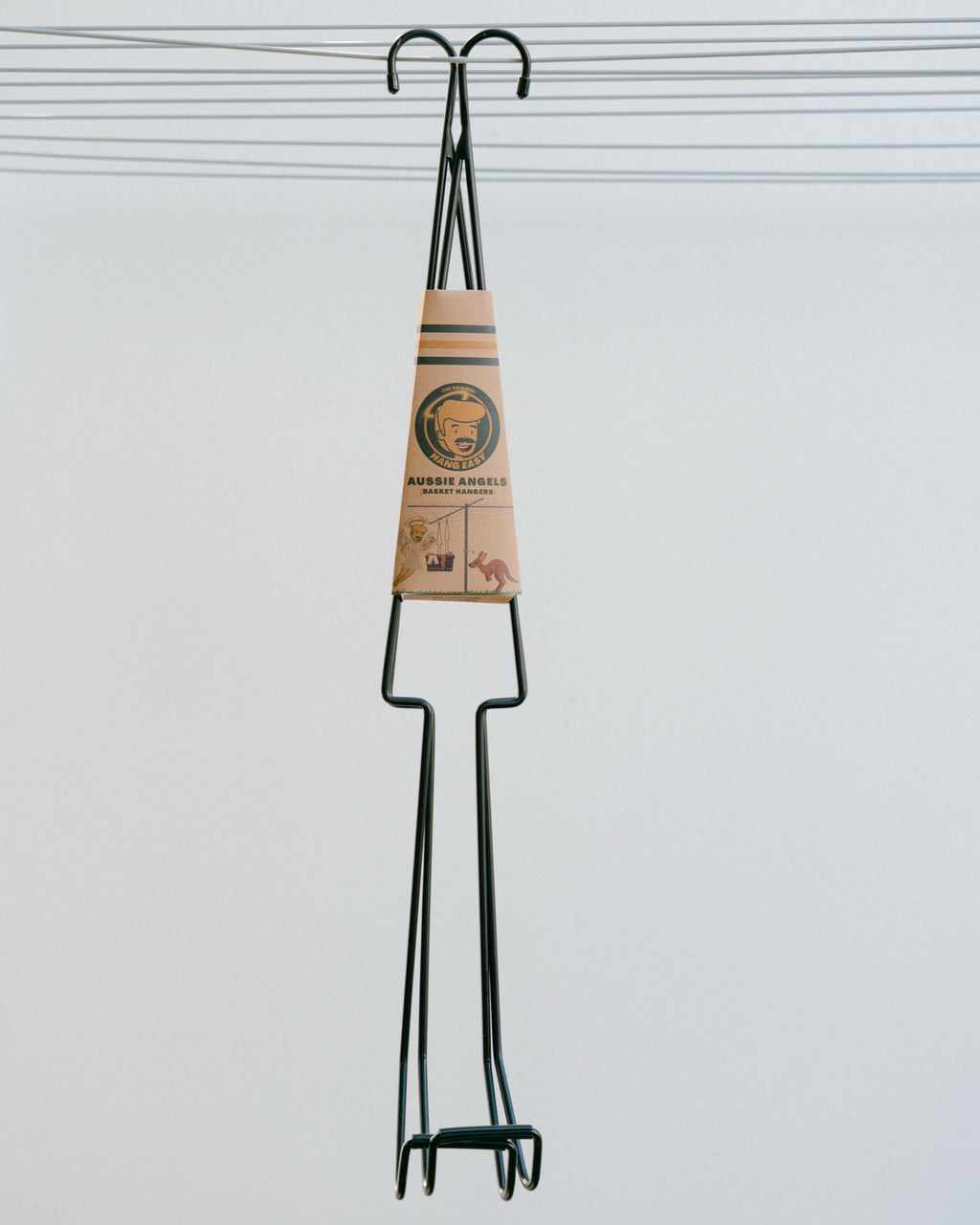 Hang Easy Basket Hangers in their kraft packaging